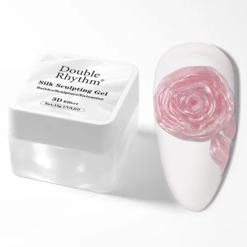 Miniatura 15 de Double Rhythm 3D Gel de uñas en gel transparente sólido para esculpir, antiadherente, gel duro para construcción, tallado, moldeado, extensión