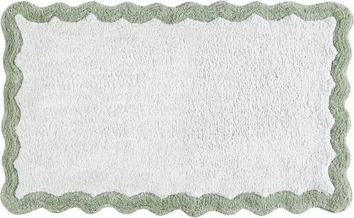 Miniatura 29 de Alfombra de baño de felpilla de algodón de 17 x 24 pulgadas, color beige, tapete de baño de felpa suave, ultra absorbente, de secado rápido, lavable