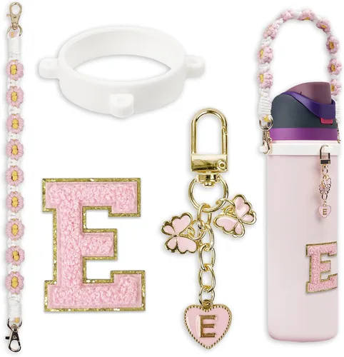 Miniatura 45 de Lindo juego de dijes de letras compatible con botella de agua Owala de 24 oz, 32 oz, 40 oz, Owala Kids, vaso térmico de café Owala, Owala FreeSip
