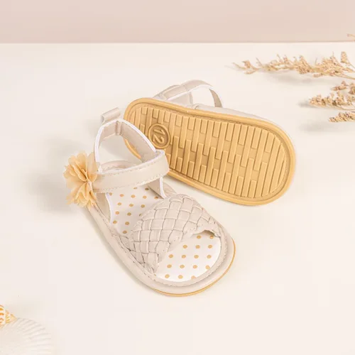 Miniatura 139 de Meckior Sandalias de verano con punta abierta y suave de piel sintética para bebés y niñas pequeñas