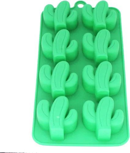 Miniatura 2 de X-Haibei Mini molde lindo del jabón de la glicerina del huésped de la gelatina del chocolate del silicón del cacto