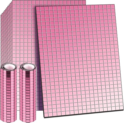 Miniatura 22 de Azulejos de mosaico autoadhesivos para proyectos de manualidades, 0.197 x 0.197 in (plata, 28800 piezas)