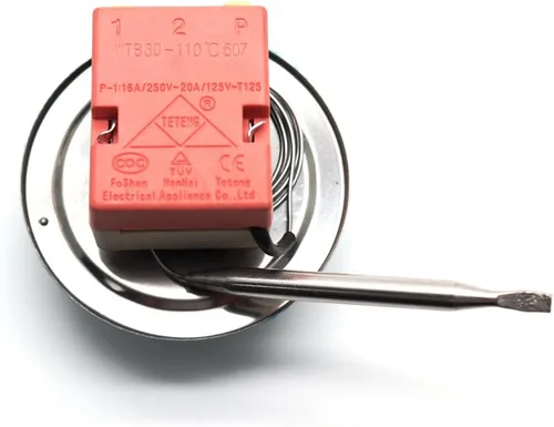 Miniatura 2 de 220V a 250VAC 16A Interruptor de termostato ajustable Controlador de temperatura del horno capilar