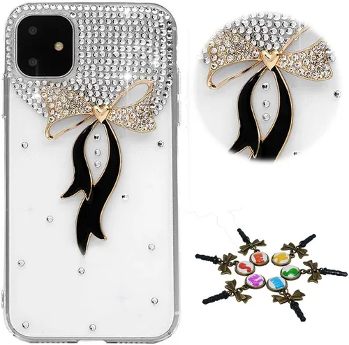 Miniatura 29 de Sparkle - Funda para teléfono compatible con Samsung Galaxy Z Flip 2 5G - Elegante - Funda 3D hecha a mano con diseño de diamantes de imitación
