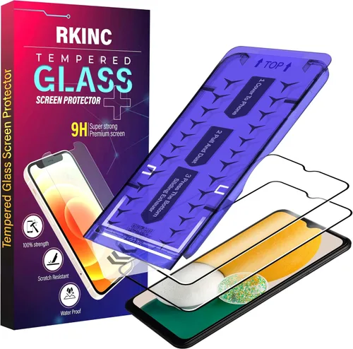 Miniatura 58 de RKINC Protector de pantalla [paquete de 4] para Samsung Galaxy A12 / Galaxy A02S / A12 Nacho, protector de pantalla de vidrio templado, 0.013 in