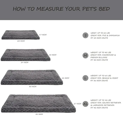 Miniatura 6 de Cama para perro lavable, reversible para jaula, suave y esponjosa para perrera, colchoneta para perros, colchón para dormir, perros grandes jumbo