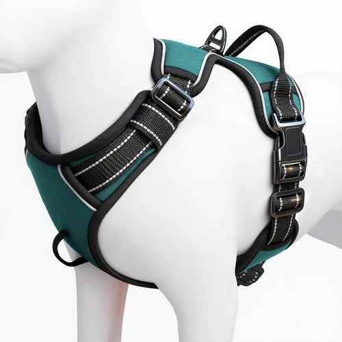 Miniatura 41 de Arnés para perro sin tirones, chaleco reflectante ajustable y acolchado para mascotas con asa de fácil control, fácil de llevar con nudo elegante