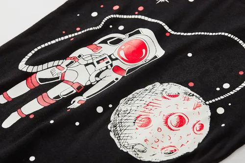 Miniatura 4 de Akyzic Pijamas de planeta para niños pequeños, dinosaurio, algodón, para niños, camión, 2 piezas, tren, ropa de dormir, conjunto de ropa de dormir
