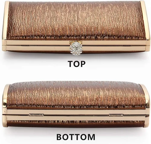 Miniatura 4 de Bolsos de embrague de noche para mujer, marco de metal, bolso de noche, bolso de noche, bolso de boda, fiesta de graduación, cócteles nupciales