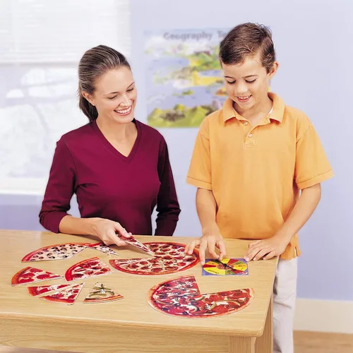 Miniatura 2 de Learning Resources LER5060 Juego de matemáticas divertido de fracciones de pizza de 1° grado en adelante (LRNLER5060)