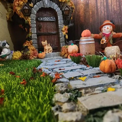 Miniatura 4 de Camino en miniatura, camino de piedra, mini camino para jardín de hadas, camino de resina, adornos de casa de muñecas