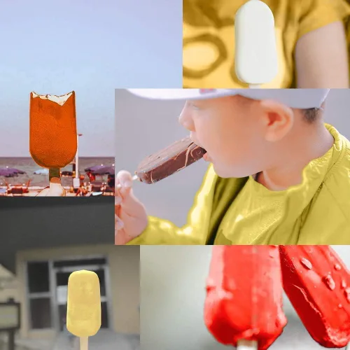 Miniatura 8 de Moldes caseros de silicona para paletas con tapa, sin BPA, moldes para paletas de hielo con 3 cavidades, para hacer pasteles, helados y paletas