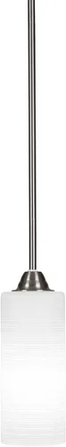 Miniatura 36 de Toltec Lighting Paramount - Mini colgante de 1 luz en acabado negro mate con cristal de arte perla de 7 pulgadas y estilo negro