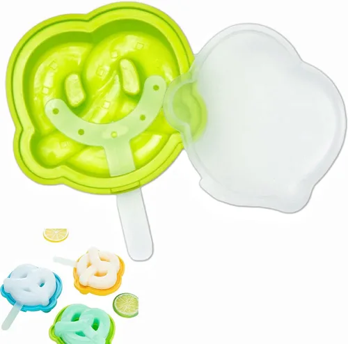 Miniatura 8 de Paquete de 2 moldes de silicona para hacer paletas de helados, moldes de helado congelados, accesorios de cocina, leche materna de fácil liberación