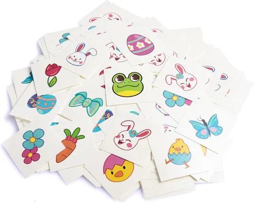 Miniatura 6 de JOYIN 686 piezas de kits de manualidades de Pascua con calcomanías surtidas, calcomanías de espuma, sellos y tatuajes temporales para recuerdos