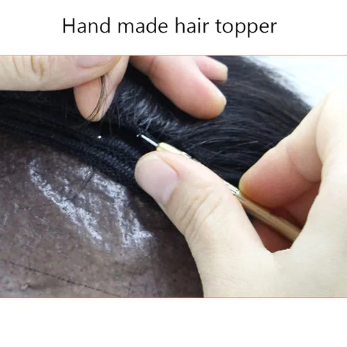 Miniatura 6 de RemeeHi Pelo humano real PU similar a la base de seda 12x14 mujeres Topper o tupé Wiglet Top Thin Loss Hairpiece 7.9 in/8 pulgadas marrón