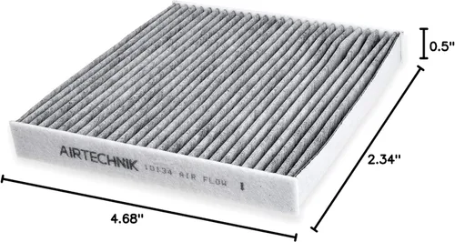 Miniatura 9 de AirTechnik CF10134 Filtro de aire de cabina con carbón activado Compatible con Acura MDX, RDX, RL, RLX, TL, TLX, TSX, ZDX, Honda Accord, Civic