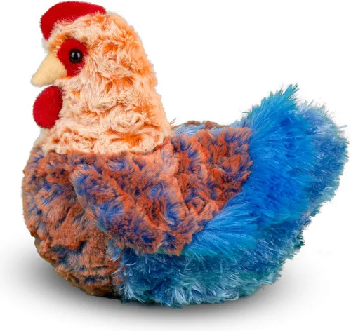 Miniatura 3 de Gallina de peluche Douglas Henrietta de hilo azul, gallina de peluche