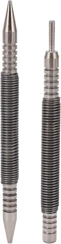 Miniatura 9 de Juego de perforadores de bisagra, 2 piezas de doble cabeza y juego de punzón de bisagra, juego de uñas de resorte 3500 PSI Striking Force