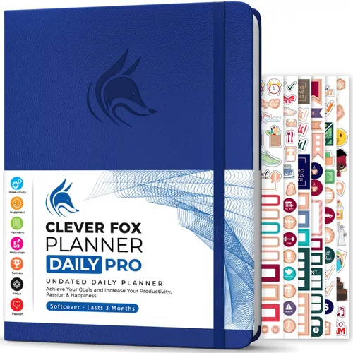 Miniatura 17 de Clever Fox Agenda Daily PRO – Agenda diaria de 8.5 x 11 pulgadas tamaño A4 y diario de gratitud para aumentar la productividad, gestión del tiempo
