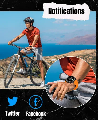 Miniatura 6 de Reloj inteligente militar con GPS para exteriores para hombres, reloj deportivo con seguimiento GPS IP68, impermeable, más de 100 modos deportivos