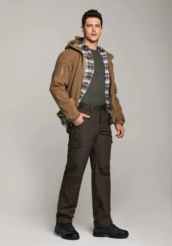Miniatura 4 de CQR - Pantalones tácticos de invierno para hombre, diseño térmico tipo cargo con forro de vellón para exteriores, esquí, nieve y senderismo