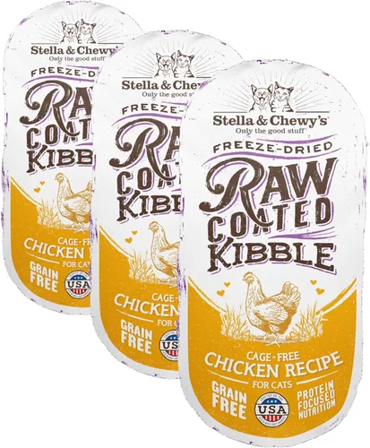 Miniatura 19 de Stella & Chewy's Comida para Gatos con Recubrimiento Crudo - Croquetas Altas en Proteínas, Sin Granos con Salmón de Captura Silvestre - Soporte