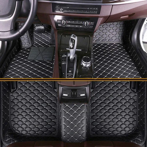 Miniatura 20 de Tapetes de piso de automóvil para el 99 % de los sedán, SUV deportivos, protección para todo tipo de clima, tapetes de cuero impermeables