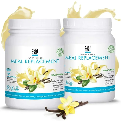 Miniatura 12 de Yes You Can! Batido completo de reemplazo de comidas, 15 porciones (chocolate) Proteína de reemplazo de comidas en polvo con vitaminas y minerales