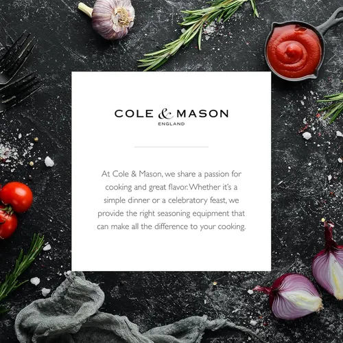 Miniatura 8 de Cole & Mason Derwent Molinillo de Pimienta - Molinillo de Pimienta Gourmet de Precisión - Herramientas Recargables para Condimentos y Especias - Oro