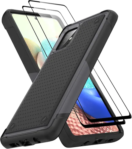 Miniatura 172 de Jeylly Compatible con Samsung Galaxy A22 5G Funda, Funda Samsung A22 5G con 2pcs protectores de pantalla de vidrio templado