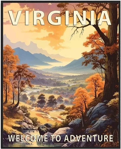 Miniatura 40 de Póster artístico de Alaska, decoración artística de paisaje retro de Estados Unidos, pintura de montaña y paisaje de aventura para dormitorio, sala
