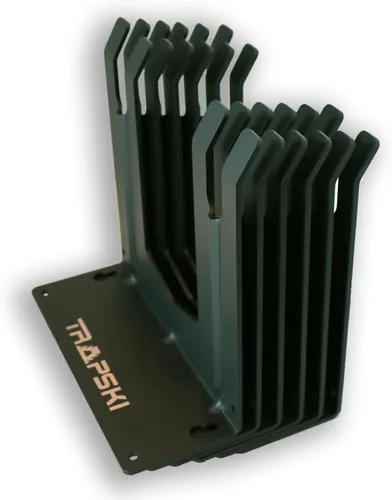 Miniatura 14 de TRAPAWAY Estante de pared Capacidad para 3 pares de esquís o tablas de snowboard por Bindings Organizador de garaje para herramientas,