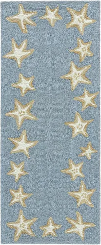 Miniatura 33 de Liora Manne CAPR5163633 - Alfombra costera para interiores y exteriores, color azul marino, 2 pies x 5 pies Cuerdas Navy