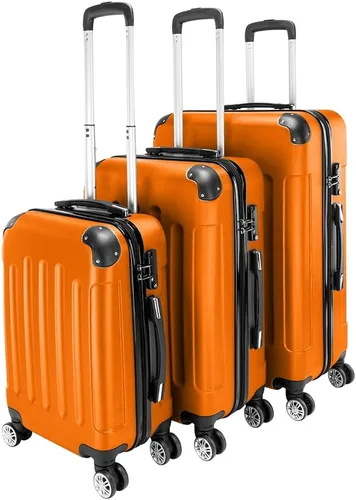 Miniatura 10 de Juego de equipaje de 3 piezas – Maletas con ruedas giratorias multidireccionales – Bolsa de viaje Maleta ABS con bloqueo TSA – Maletas de carcasa