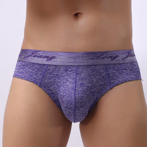 Miniatura 2 de Underwea, Ropa interior sexy de algodón para hombre, ropa interior clásica para hombre, Morado, S