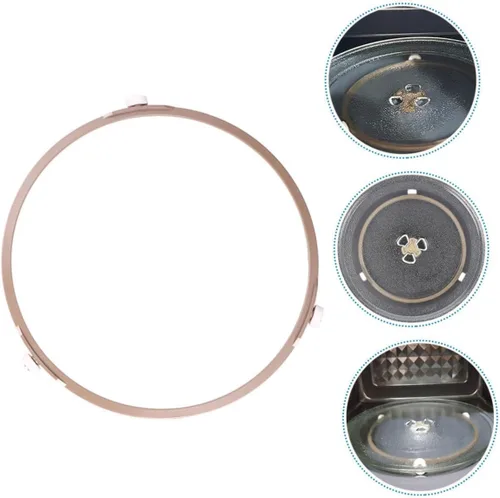 Miniatura 9 de Anillo giratorio para microondas, placa circular para microondas, anillo giratorio para placa, plástico resistente, instalación simple, suministros