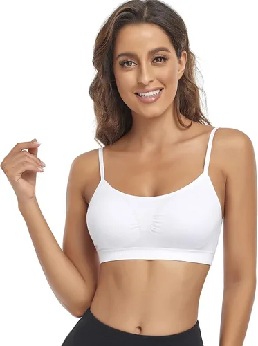 Miniatura 3 de Litthing Bralettes Padded for Women Cami Strap Bra Seamless Sportsbra Wireless Comfort Yoga Lightly T-Shirt Tank Tops