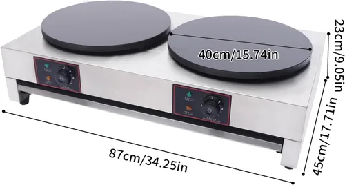 Miniatura 8 de Máquina comercial para hacer crepas, sartén eléctrica antiadherente, máquina para hacer crepas, máquina de plancha, máquina de panqueques
