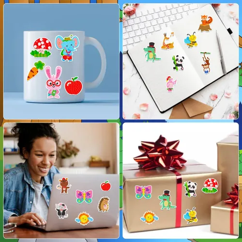 Miniatura 5 de Labeol Kits de arte de diamantes para niños y niñas de 6 a 8 a 10 a 12 años, fáciles de hacer tú mismo, creativas calcomanías de arte de diamantes