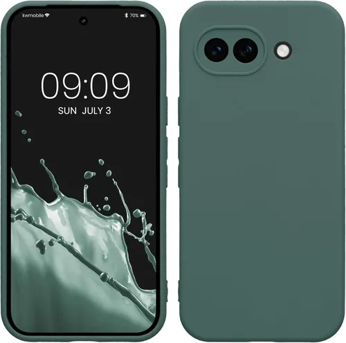 Miniatura 140 de kwmobile Funda compatible con Google Pixel 9 Pro - Funda protectora delgada de TPU para teléfono - Acabado mate suave - Negro mate