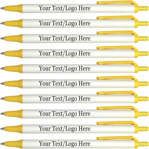 Miniatura 8 de SyPen Bolígrafos personalizados con tu logotipo o texto personalizado, paquete de 300 unidades a granel para negocios, fiestas y eventos, bolígrafos