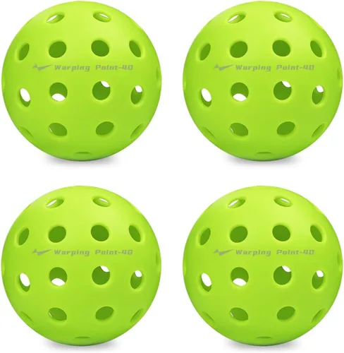 Miniatura 7 de Pelotas de Pickleball Warping Point 26 Agujeros, 40 Agujeros Paquete de 4, Paquete de 12 Cumplen con las Especificaciones USAPA Bola