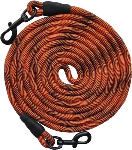 Miniatura 11 de BTINESFUL Correa de Amarre para Perro, Cuerda de Control Correa de Cuerda Larga, 8ft 12ft 20ft 30ft 50ft 75ft Correa para Perros de Patio - Perros