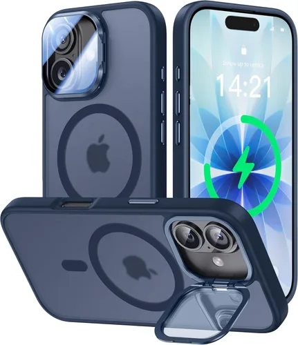 Miniatura 50 de VOFATA - Funda magnética para iPhone 17 Pro Max, cubierta para cámara con soporte, protección completa para la cámara, compatible con MagSafe