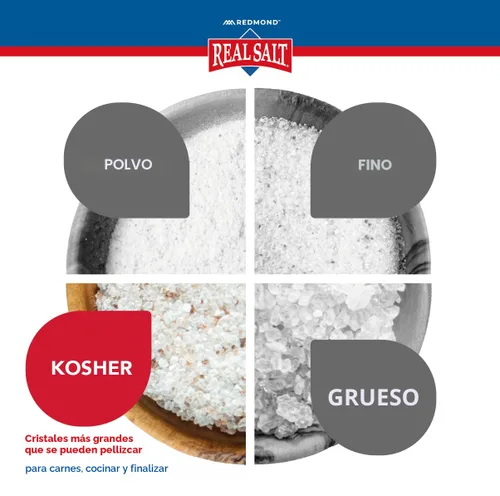 Miniatura 5 de Redmond Real Sea Salt - Natural sin refinar Kosher, sin gluten, bolsa de 16 onzas (paquete de 1)