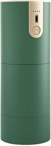 Miniatura 7 de Molinillo de café eléctrico, rebabas cónicas de acero inoxidable, ajustes de molienda ajustables, portátil y apto para viajes, negro (color: negro)