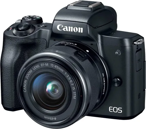 Miniatura 2 de Kit de cámara Canon EOS M50 sin espejo para vlogging con lente EF-M de 15-45mm, color negro