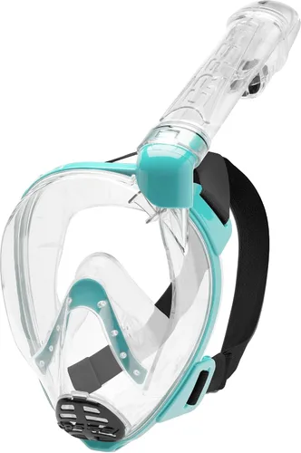 Miniatura 10 de Cressi Máscara facial completa para esnórquel para adultos, vista amplia y clara, sistema antivaho y fácil respiración, Baron: diseñada en Italia