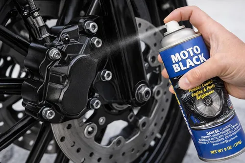 Miniatura 3 de Bike Brite MC53000 Limpiador para motor y ruedas con recubrimiento en polvo negro, 9 fl. oz.